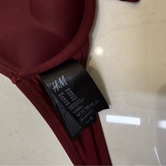 H&M Deep Red Bikini Top - Picture 4 of 4